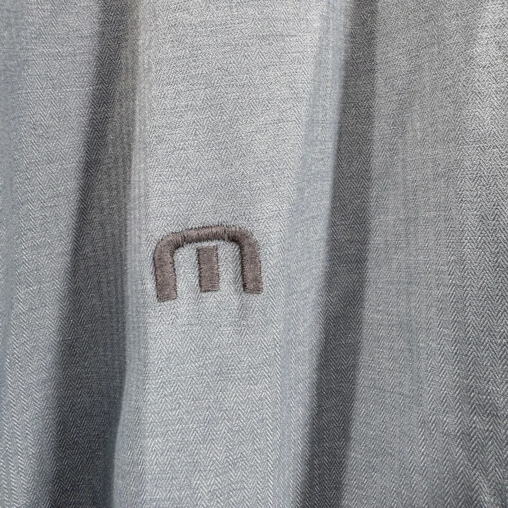 Travis Mathew Surfside Golf Full Zip Jacket Grey XL Wrinkle Resistant Preppy‎
